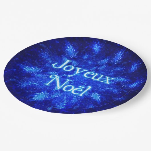 Assiettes En Carton Snowburst - Joyeux Noё l (Angle)