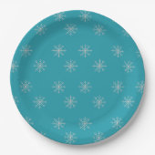 Assiettes En Carton Snowflake (Devant)