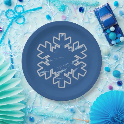 Assiettes En Carton SnOwFlAkE hiver (Fête)