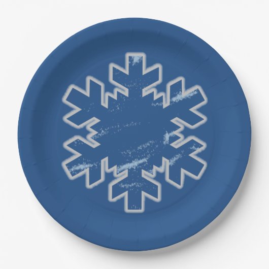 Assiettes En Carton SnOwFlAkE hiver (Devant)