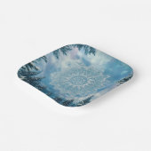 Assiettes En Carton SnowFlakeFrost (Angulaire)