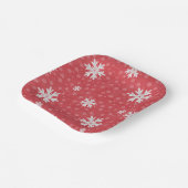 Assiettes En Carton Snowflakes à l'invitation de Noël (Angulaire)