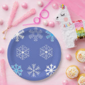 Assiettes En Carton Snowflakes du soir (Fête)