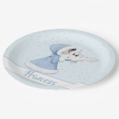 Assiettes En Carton Snowflakes hiver de la princesse de Noël (Angle)