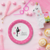 Assiettes En Carton Snowflakes rose Patinage sur glace Anniversaire (Fête)
