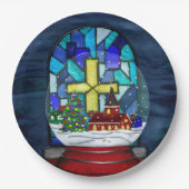 Assiettes En Carton Snowglobe Whimsey (Devant)