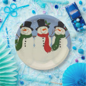 Assiettes En Carton Snowman (Fête)