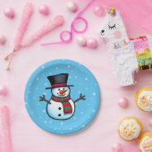 Assiettes En Carton Snowman (Fête)
