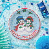 Assiettes En Carton Snowman (Fête)
