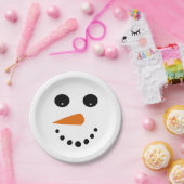 Assiettes En Carton Snowman (Fête)