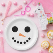 Assiettes En Carton Snowman (Fête)