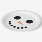 Assiettes En Carton Snowman (Angle)