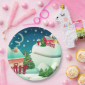 Assiettes En Carton Snowman (Fête)