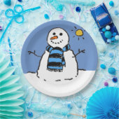 Assiettes En Carton Snowman à Sunshine (Fête)