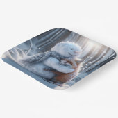 Assiettes En Carton Snowman Accroche Un Renard (Angulaire)