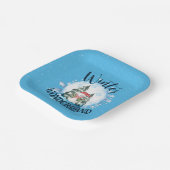 Assiettes En Carton Snowman dans le monde des neiges (Angulaire)