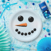 Assiettes En Carton Snowman Face Winter Holiday Snowmen Xmas (Fête)
