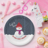 Assiettes En Carton Snowman Winter Wonderland (Fête)