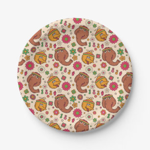 Assiettes En Carton Snuffleupagus et Big Bird Super Flower Motif