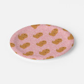 Assiettes En Carton Snuffleupagus Pink Polka Motif (Angle)