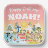 Assiettes En Carton SoCal soleil personnalisé (Recto)