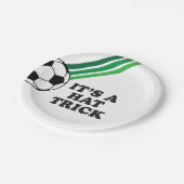 Assiettes En Carton Soccer Green Stripes Casquette Trick 3e anniversai (Angle)