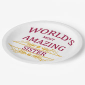 Assiettes En Carton Soeur extraordinaire (Angle)