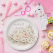 Assiettes En Carton Soft Editorial Botanical Wedding (Fête)