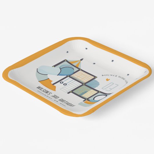 Assiettes En Carton Soft Play Center Indoor Jungle Gym Anniversaire de (Angulaire)