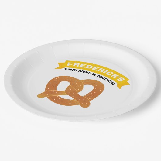 Assiettes En Carton Soft Pretzel (Angle)