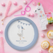 Assiettes En Carton Soie Goose Blue Boy fête d'anniversaire (Fête)