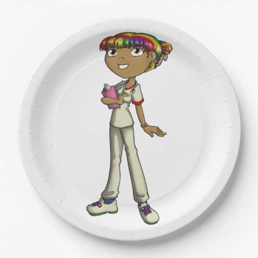 Assiettes En Carton Soins (Devant)