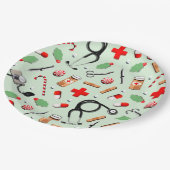 Assiettes En Carton Soins de santé Noël Fête (Angle)