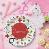 Assiettes En Carton Soins infirmiers (Fête)