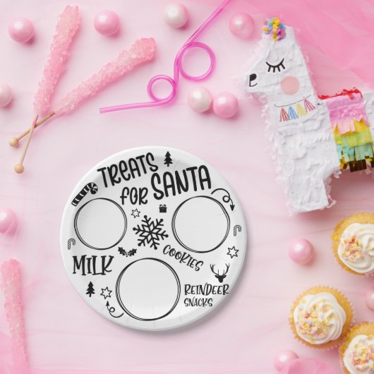 Assiettes En Carton Soins pour Noël Père Noël (Fête)