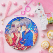 Assiettes En Carton Soirée à thème Saint-Valentin (Fête)