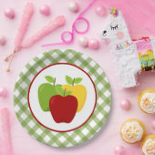 Assiettes En Carton Soirée aux fruits de pomme mignonne (Fête)