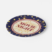 Assiettes En Carton Soirée cinéma fête d'anniversaire - Feu d'artifice (Angle)