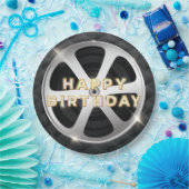 Assiettes En Carton Soirée cinéma Luxe Joyeux anniversaire (Fête)