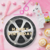 Assiettes En Carton Soirée cinéma Luxe Joyeux anniversaire (Fête)