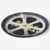 Assiettes En Carton Soirée cinéma Luxe Joyeux anniversaire (Angle)