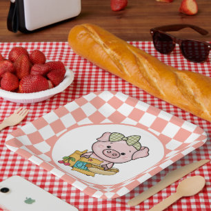 Assiettes En Carton soirée cochon à chaud