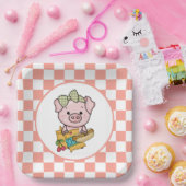 Assiettes En Carton soirée cochon à chaud (Fête)