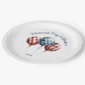 Assiettes En Carton Soirée commémorative élégante (Angle)