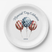 Assiettes En Carton Soirée commémorative élégante (Devant)