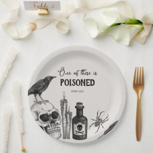 Assiettes En Carton Soirée Costume de la fête d'Halloween vintage