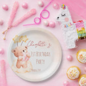 Assiettes En Carton Soirée d'anniversaire à l'ours en peluche sucré pe (Fête)