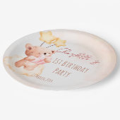 Assiettes En Carton Soirée d'anniversaire à l'ours en peluche sucré pe (Angle)