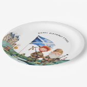 Assiettes En Carton Soirée d'anniversaire à thème écossais (Angle)