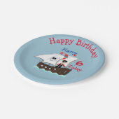 Assiettes En Carton Soirée d'anniversaire à thème Pirate (Angle)